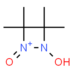 ChemSpider 2D Image | 2-Hydroxy-3,3,4,4-tetramethyl-1-oxo-1,2-diazetidin-1-ium | C6H13N2O2