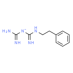 ChemSpider 2D Image | Carbamimidoyl[N-(2-phenylethyl)carbamimidoyl]azanide | C10H14N5