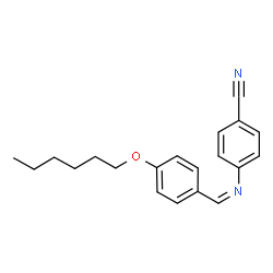 ChemSpider 2D Image | 4-{(Z)-[4-(Hexyloxy)benzylidene]amino}benzonitrile | C20H22N2O