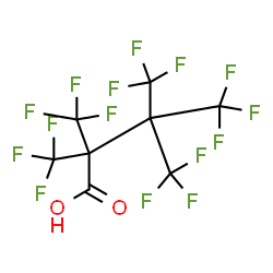 ChemSpider 2D Image | 4,4,4-Trifluoro-2,2,3,3-tetrakis(trifluoromethyl)butanoic acid | C8HF15O2