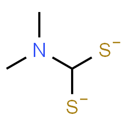 ChemSpider 2D Image | (Dimethylamino)methanebis(thiolate) | C3H7NS2