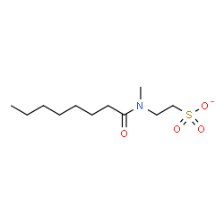 ChemSpider 2D Image | 2-[Methyl(octanoyl)amino]ethanesulfonate | C11H22NO4S