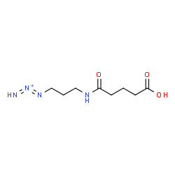 ChemSpider 2D Image | 1-{3-[(4-Carboxybutanoyl)amino]propyl}-1,2-triazadien-2-ium | C8H15N4O3