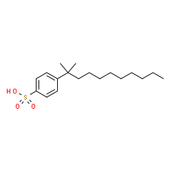 ChemSpider 2D Image | 4-(1,1-Dimethyldecyl)benzenesulfonic acid | C18H30O3S