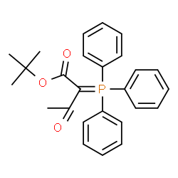 ChemSpider 2D Image | tert-butyl 3-oxo-2-(triphenyl-l5-phosphanylidene)butanoate | C26H27O3P