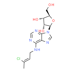 ChemSpider 2D Image | N-[(2Z)-3-Chloro-2-buten-1-yl]adenosine | C14H18ClN5O4