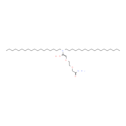 ChemSpider 2D Image | 2-(2-{[(Z)-2-(Dioctadecylamino)-2-hydroxyvinyl]oxy}ethoxy)acetamide | C42H84N2O4