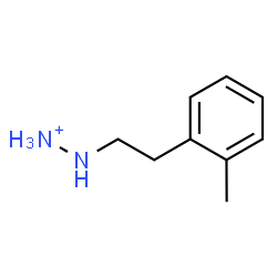 ChemSpider 2D Image | [2-(2-Methylphenyl)ethyl]hydrazinium | C9H15N2