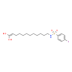 ChemSpider 2D Image | N-(12,12-Dihydroxy-11-dodecen-1-yl)-4-iodobenzenesulfonamide | C18H28INO4S