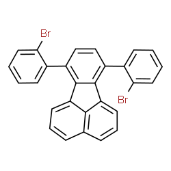 ChemSpider 2D Image | 7,10-Bis(2-bromophenyl)fluoranthene | C28H16Br2