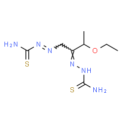 ChemSpider 2D Image | (E)-2-[(2Z)-2-(Carbamothioylhydrazono)-3-ethoxybutyl]diazenecarbothioamide | C8H16N6OS2