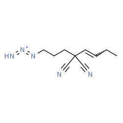 ChemSpider 2D Image | 1-[(5E)-4,4-Dicyano-5-octen-1-yl]-1,2-triazadien-2-ium | C10H14N5