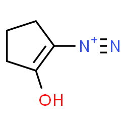 ChemSpider 2D Image | 2-Hydroxy-1-cyclopentene-1-diazonium | C5H7N2O