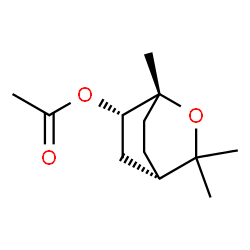 ChemSpider 2D Image | (1R,4S,6S)-1,3,3-Trimethyl-2-oxabicyclo[2.2.2]oct-6-yl acetate | C12H20O3