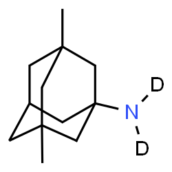 ChemSpider 2D Image | 3,5-Dimethyl-1-adamantan(~2~H_2_)amine | C12H19D2N