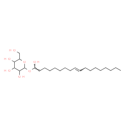 ChemSpider 2D Image | (1E,9E)-1-Hydroxy-1,9-octadecadien-1-yl hexopyranoside | C24H44O7