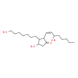 ChemSpider 2D Image | (13Z)-1,9,15-Trihydroxyprost-13-en-11-one | C20H36O4