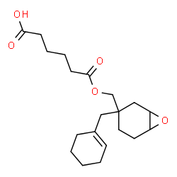 ChemSpider 2D Image | 6-{[3-(1-Cyclohexen-1-ylmethyl)-7-oxabicyclo[4.1.0]hept-3-yl]methoxy}-6-oxohexanoic acid | C20H30O5