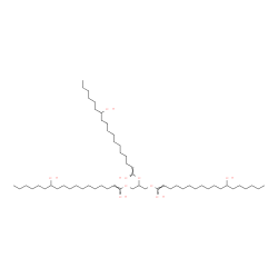 ChemSpider 2D Image | (1E,1'E,1''E)-1,1',1''-[1,2,3-Propanetriyltris(oxy)]tris(1-octadecene-1,12-diol) | C57H110O9