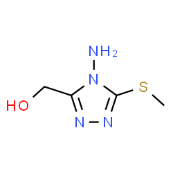 ChemSpider 2D Image | [4-Amino-5-(methylsulfanyl)-4H-1,2,4-triazol-3-yl]methanol | C4H8N4OS