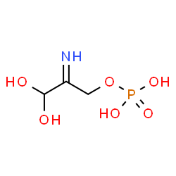 ChemSpider 2D Image | 3,3-Dihydroxy-2-iminopropyl dihydrogen phosphate | C3H8NO6P