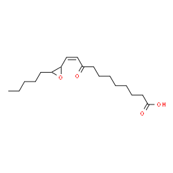 ChemSpider 2D Image | (10Z)-9-Oxo-11-(3-pentyl-2-oxiranyl)-10-undecenoic acid | C18H30O4