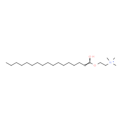 ChemSpider 2D Image | 2-{[(1E)-1-Hydroxy-1-heptadecen-1-yl]oxy}-N,N,N-trimethylethanaminium | C22H46NO2