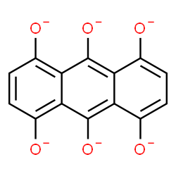 ChemSpider 2D Image | 1,4,5,8,9,10-Anthracenehexolate | C14H4O6
