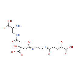 ChemSpider 2D Image | (1Z)-5-[(2-Amino-2-carboxyethyl)amino]-3-carboxy-N-{2-[(Z)-(4-carboxy-1-oxidanidyl-4-oxobutylidene)amino]ethyl}-3-hydroxy-5-oxopentanimidate | C16H22N4O11