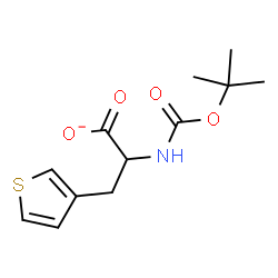 ChemSpider 2D Image | 2-({[(2-Methyl-2-propanyl)oxy]carbonyl}amino)-3-(3-thienyl)propanoate | C12H16NO4S