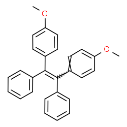 ChemSpider 2D Image | 1,1'-[(Z)-1,2-Diphenyl-1,2-ethenediyl]bis(4-methoxybenzene) | C28H24O2