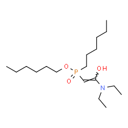 ChemSpider 2D Image | Hexyl [(Z)-2-(diethylamino)-2-hydroxyvinyl]hexylphosphinate | C18H38NO3P