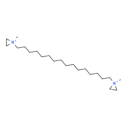 ChemSpider 2D Image | 1,1'-(1,16-Hexadecanediyl)bis(1-methylaziridinium) | C22H46N2