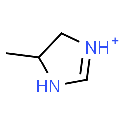 ChemSpider 2D Image | 5-Methyl-4,5-dihydro-1H-imidazol-3-ium | C4H9N2