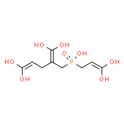 ChemSpider 2D Image | [2-(Dihydroxymethylene)-5,5-dihydroxy-4-penten-1-yl](3,3-dihydroxy-2-propen-1-yl)phosphinic acid | C9H15O8P