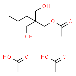 ChemSpider 2D Image | 2,2-Bis(hydroxymethyl)pentyl acetate - acetic acid (1:2) | C13H26O8