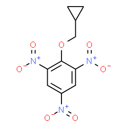 ChemSpider 2D Image | 2-(Cyclopropylmethoxy)-1,3,5-trinitrobenzene | C10H9N3O7