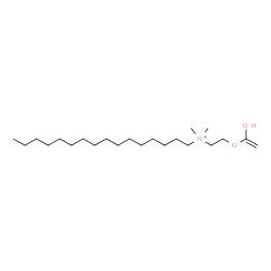 ChemSpider 2D Image | N-{2-[(1-Hydroxyvinyl)oxy]ethyl}-N,N-dimethyl-1-hexadecanaminium | C22H46NO2