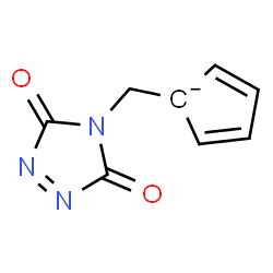 ChemSpider 2D Image | 1-[(3,5-Dioxo-3,5-dihydro-4H-1,2,4-triazol-4-yl)methyl]-2,4-cyclopentadienide | C8H6N3O2