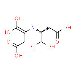 ChemSpider 2D Image | 3-[(Z)-(3-Carboxy-1,1-dihydroxy-2-propanylidene)amino]-4,4-dihydroxy-3-butenoic acid | C8H11NO8