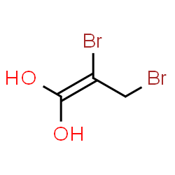 ChemSpider 2D Image | 2,3-Dibromo-1-propene-1,1-diol | C3H4Br2O2