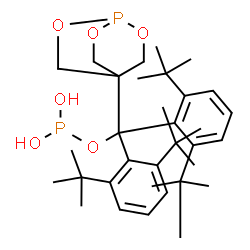 ChemSpider 2D Image | Bis[2,6-bis(2-methyl-2-propanyl)phenyl](2,6,7-trioxa-1-phosphabicyclo[2.2.2]oct-4-yl)methyl dihydrogen phosphite | C33H50O6P2