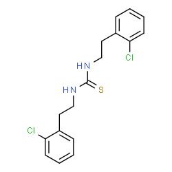 ChemSpider 2D Image | 1,3-Bis[2-(2-chlorophenyl)ethyl]thiourea | C17H18Cl2N2S