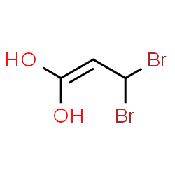 ChemSpider 2D Image | 3,3-Dibromo-1-propene-1,1-diol | C3H4Br2O2