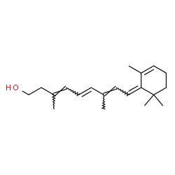 ChemSpider 2D Image | (6Z,8E,10E,12E)-4,5-Didehydro-5,14-dihydroretinol | C20H30O
