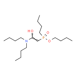 ChemSpider 2D Image | Butyl butyl[(Z)-2-(dibutylamino)-2-hydroxyvinyl]phosphinate | C18H38NO3P