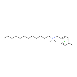 ChemSpider 2D Image | N-(2,4-Dimethylbenzyl)-N,N-dimethyl-1-dodecanaminium chloride | C23H42ClN