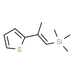 ChemSpider 2D Image | Trimethyl[(1E)-2-(2-thienyl)-1-propen-1-yl]silane | C10H16SSi