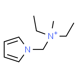 ChemSpider 2D Image | N-Ethyl-N-methyl-N-(1H-pyrrol-1-ylmethyl)ethanaminium | C10H19N2