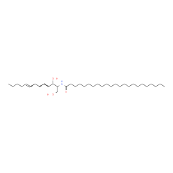 ChemSpider 2D Image | N-[(4E,8E)-1,3-Dihydroxy-4,8-tridecadien-2-yl]tricosanamide | C36H69NO3